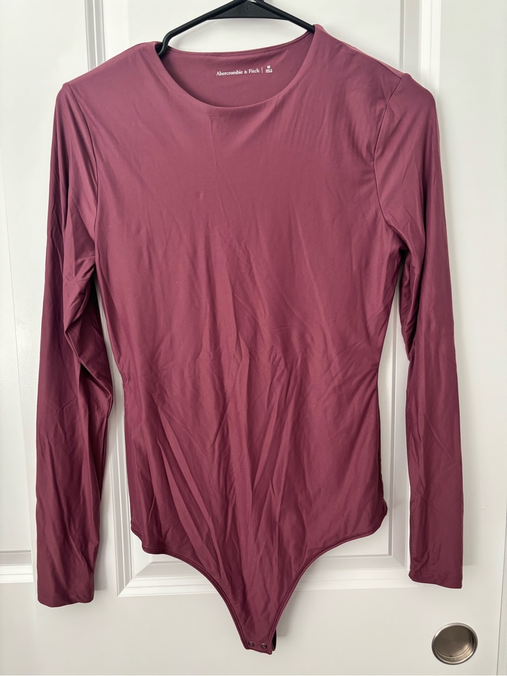 Abercrombie & Fitch Long Sleeve Bodysuit - Dusty Rose